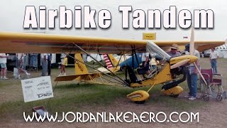 Airbike tandem experimental aircraft Jordan Lake aero’ Tandem Airbike ultralight aircraft in Canada [upl. by Ecnarual]