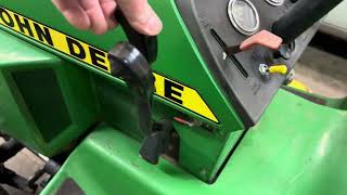 John Deere 318 Riding Mower  FOR SALE  wwwhiattauctionservicehibidcom [upl. by Ahtekal283]