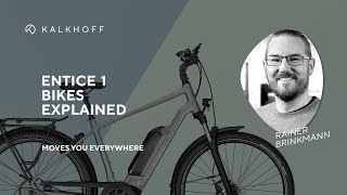 Allroad EBike Entice 1 Klassiker für Schotterpisten  KALKHOFF [upl. by Einafets]