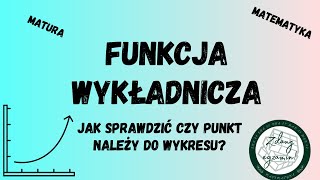 Funkcja wykładnicza  jak sprawdzić czy punkt należy do wykresu [upl. by Dirk]