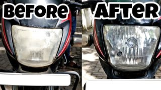 Headlight Restoration cleaning for all cars and motorcycles [upl. by Asyen]