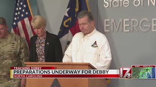 Gov Cooper activates 300 soldiers airmen as Debby moves in on NC [upl. by Mara533]