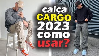 Calça Cargo Masculina DICAS DE LOOKS  Thi Martins [upl. by Esilenna396]