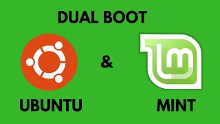 Dual boot Ubuntu and Linux Mint  Dual booting two Linux distros [upl. by Cinomod396]