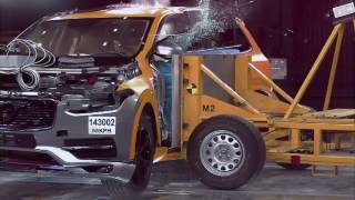 The AllNew Volvo XC90 Crash Test Footage  Amazing Crash Tests [upl. by Mays]