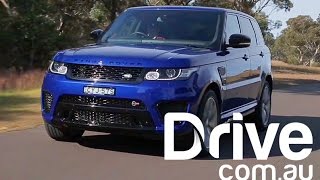 Range Rover Sport SVR First Drive Review  Drivecomau [upl. by Eulaliah]