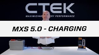 Tutorials  CTEK MXS 50  Charging [upl. by Anilat201]