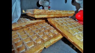 RECETTE DE GAUFRE DE BRUXELLES comme a la fête foraine Croustillante et légère Gaufres de foire [upl. by Fiden389]