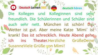 Deutsch Lernen A1  German Conversation for Beginners  German Phrases To Know [upl. by Vez]