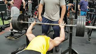 Training with James 6 weeks out from pro debut bench pressing 180kg [upl. by Polky]