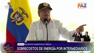 quotMás paneles solares menos hidroeléctricasquot presidente Gustavo Petro [upl. by Cosimo]