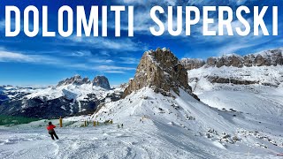 Dolomiti Superski — Skiing Across The Italian Dolomites From Val Gardena To Cortina [upl. by Kcirddet]