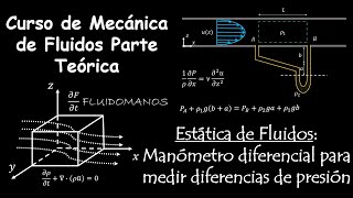 15 Estática de fluidos Manometro diferencial para medir diferencias de presion [upl. by Eedrahs]