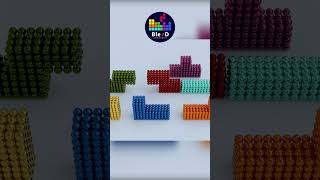 MAGNETICBALLS shorts blender tetris puzzle magnetic magneticballs asmr [upl. by Ikkiv]