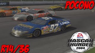 Sleep Depriving Myself To Make It Harder NASCAR Thunder 2004 Season Mode R1436 Pocono [upl. by Etnoled]