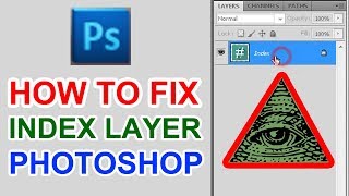 How to Fix Edit and Unlock Index Layer Photoshop [upl. by Suoirtemed294]