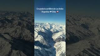 Sobrevuelo de la Cordillera de los Andes de Argentina a Chile [upl. by Aznola]