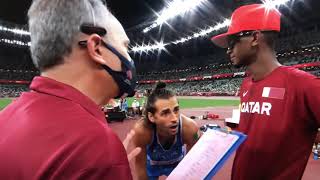 World Historic Moment  Barshim and Tamperi shared gold Medal  Tokyo Olympics 2021 [upl. by Aicirtak]