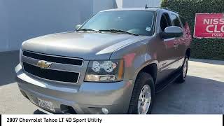 2007 Chevrolet Tahoe Graystone Metallic Ebony wCustom Leather Appointed Seating Surfaces madera Vi [upl. by Nwadal]