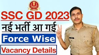 SSC GD New Vacancy 202324  SSC GD Fore Wise Total Vacancy 2023  SSC GD Constable Apply Date 2024 [upl. by Gnah]