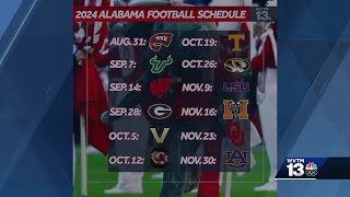 The SEC reveals Alabama and Auburns 2024 football schedules [upl. by Whang]