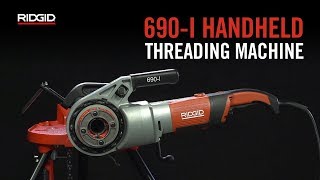 RIDGID 690I Handheld Threading Machine [upl. by Uta]