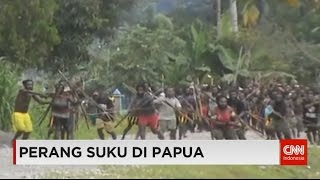 Polisi Tengahi Perang Suku di Papua [upl. by Yaker]