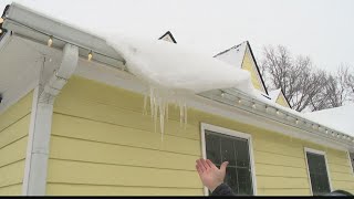 Tips for dealing with ice dams and icicle buildups on your gutters [upl. by Sydel]