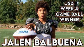 Fort Lees Jalen Balbuena Wins JSZ Week 4 Game Ball [upl. by Mello]