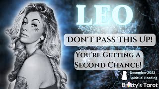 Leo  quotYoure Getting A Second Chance Dont Pass This Upquot November and December Tarot Reading [upl. by Onitsirc]