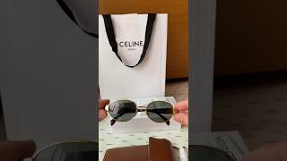 UNBOXING CELINE TRIOMPHE METAL 01 SUNGLASSES [upl. by Buzz]