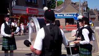 Forfar And District Pipe Band Marafun Run Forfar Angus Scotland May 27th [upl. by Euell]