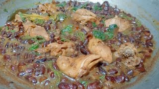 RED BEANS WITH CHICKEN AND VEGETABLES  SHOUT OUT AND GREETINGS TO THE SUBSCRIBERSfood cooking [upl. by Eednas]