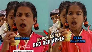 Apple apple red red apple Acter actress Viral Video Real Video Full Story [upl. by Jarv]