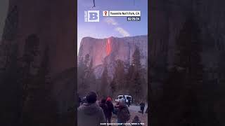 Firefall OnceaYear Phenomenon Filmed at Yosemite National Park [upl. by Eiramana]