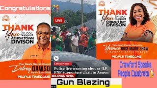 🔫BLAZING 😨PNP WINS JLP FIGHTS PNP🤼💥 Crawford  More Speaks OUT [upl. by Nekciv]