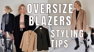 How To Style an Oversized Blazer amp Look Put Together  Chic Neutral Outfits [upl. by Enyaj777]