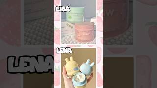 LISA OR LENA skincare aesthetic LISA LENA whichonewouldyoupick [upl. by Leoine]