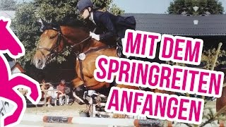 Reiten lernen Mit dem Springreiten beginnen  Anfänger Tipps [upl. by Nelan792]