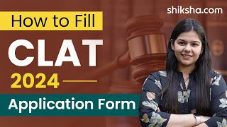 How to fill CLAT 2024 application form [upl. by Adalie]