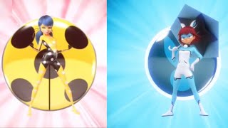 Chronobug 🆚 Young Bunnix  Transformation  Miraculous Ladybug [upl. by Esyli]