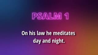 Psalm 1  Song 1 [upl. by Ixel]