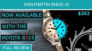 San Martin SN012  Miyota 8315  Full Review [upl. by Ttemme]