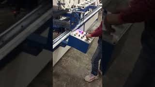 Automatic Double Head Cutting Machine for Cutting blade die500mm [upl. by Namijneb844]