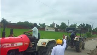 Swaraj 963 vs Swaraj 855 tractor tochan [upl. by Packer]