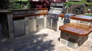 West Sacramento Outdoor Kitchen with Water Feature by GPT Construction Masonry and Design [upl. by O'Callaghan]