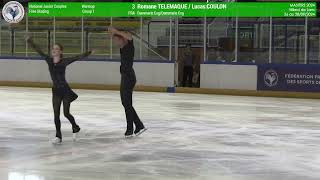 Romane Telemaque amp Lucas Coulon FS French Masters 2024 [upl. by Meikah742]