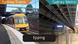 Sydney Rails Vlog 36 Epping Station  Sydney Trains amp Metro [upl. by Annawak803]