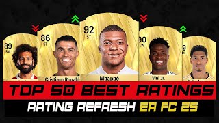 FIFA 25  TOP 50 BEST PLAYER RATINGS EA FC 25 😱🔥 ft Ronaldo Haaland Messi Neymar Mbappè [upl. by Eesyak267]