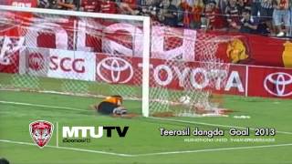 MTUTDTV Teerasil dangda Goal amp Skills 2013 [upl. by Ataeb]